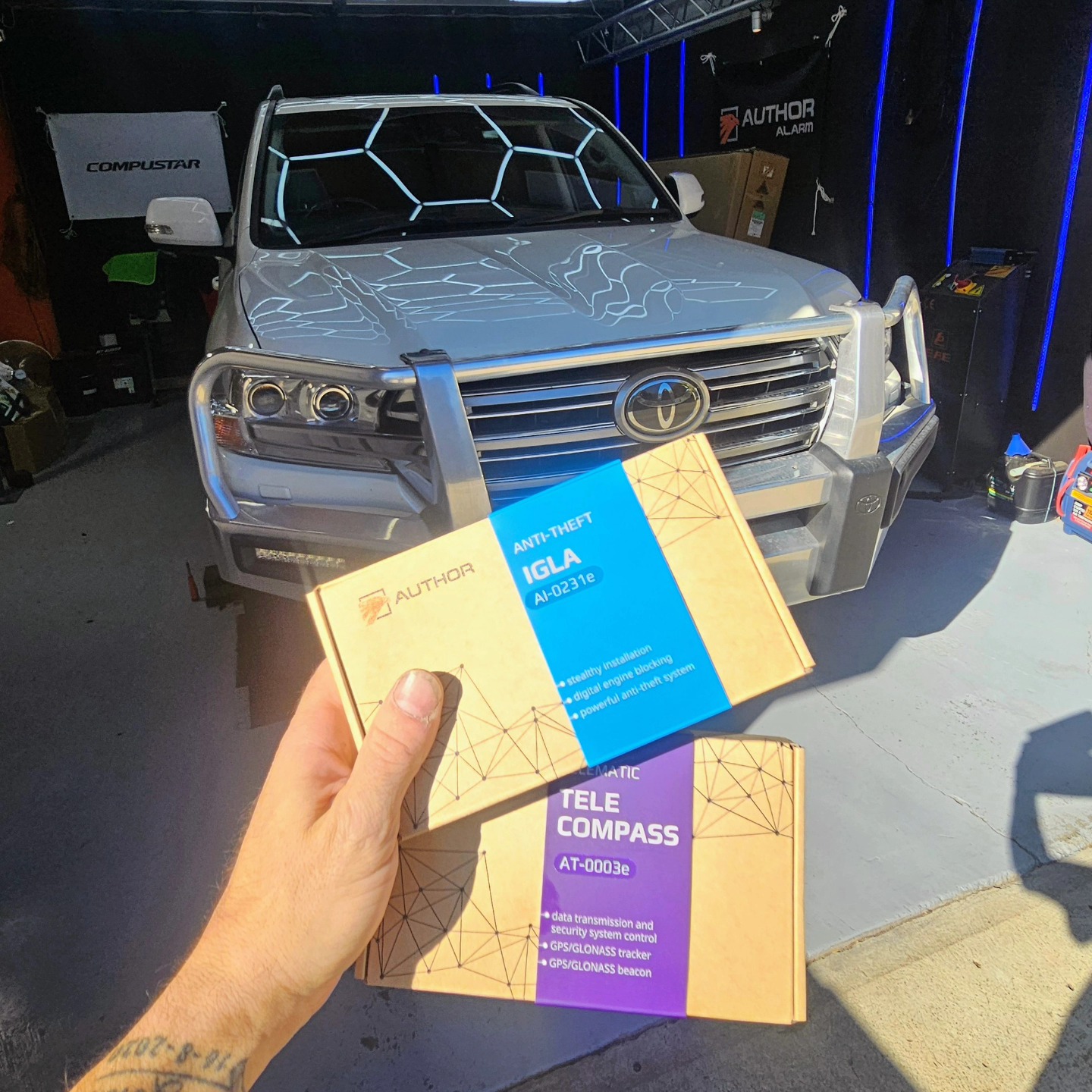 Toyota LandCruiser fitted with covert anti-theft hardware